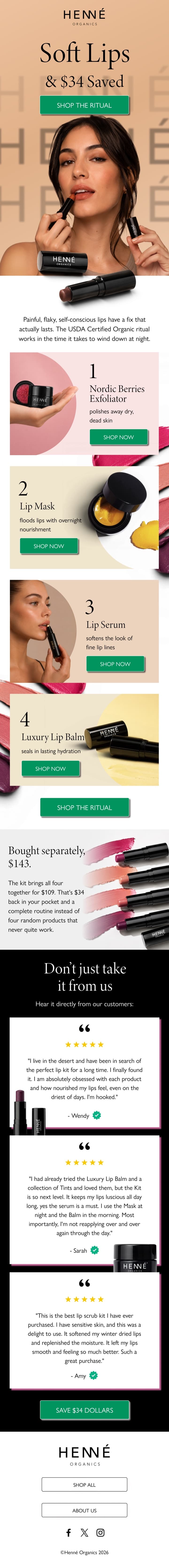 Skincare — after redesign