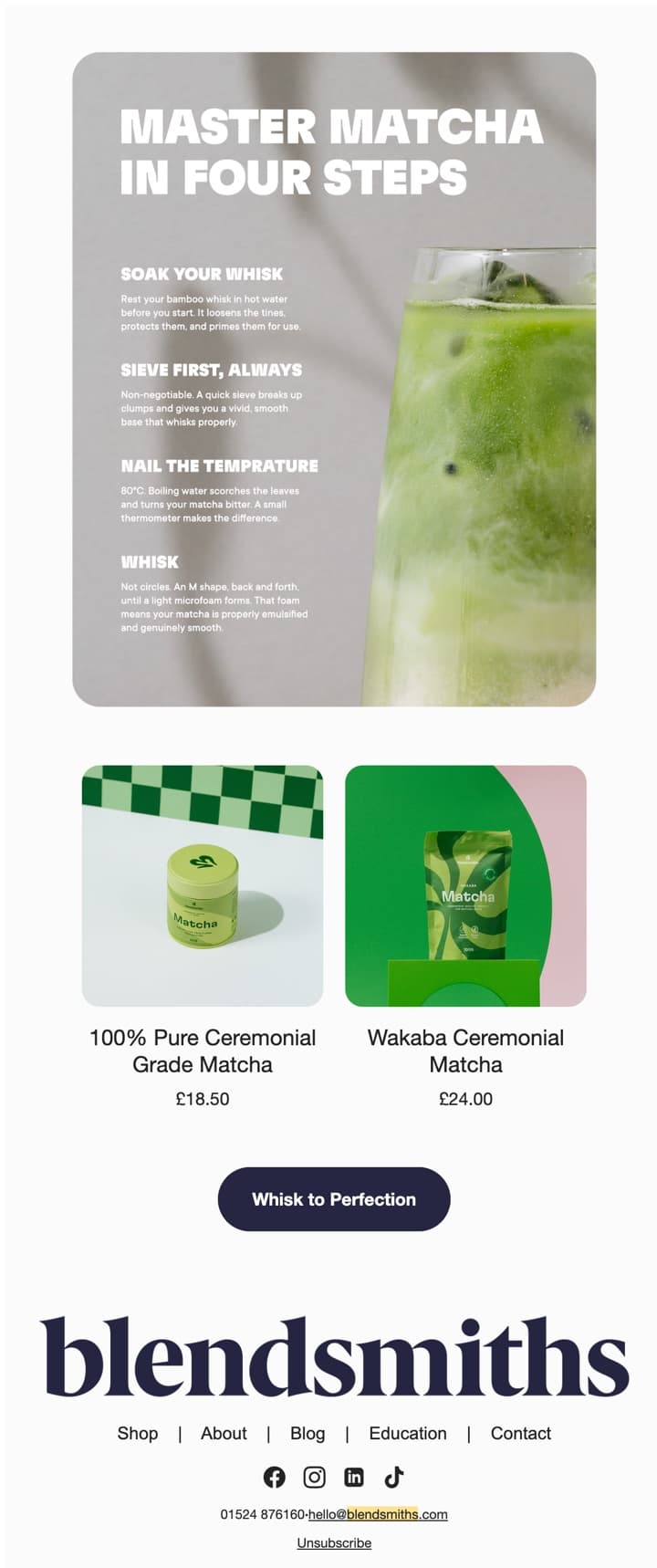 Matcha — before redesign